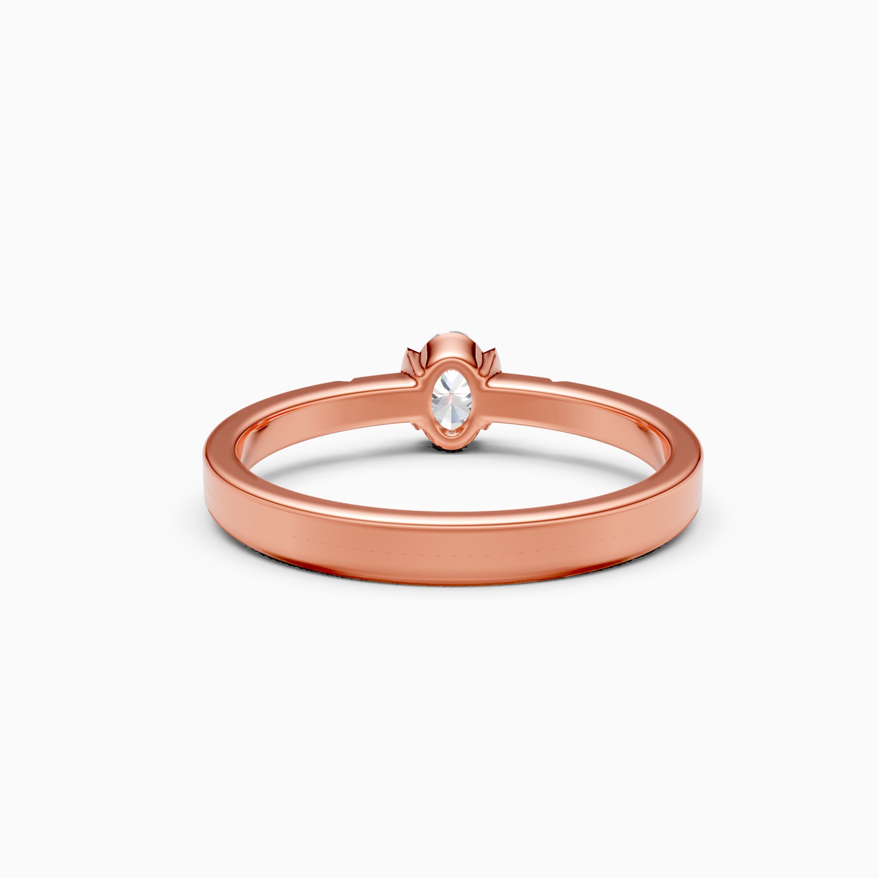 Modern Grip Set Solitaire Diamond Ring